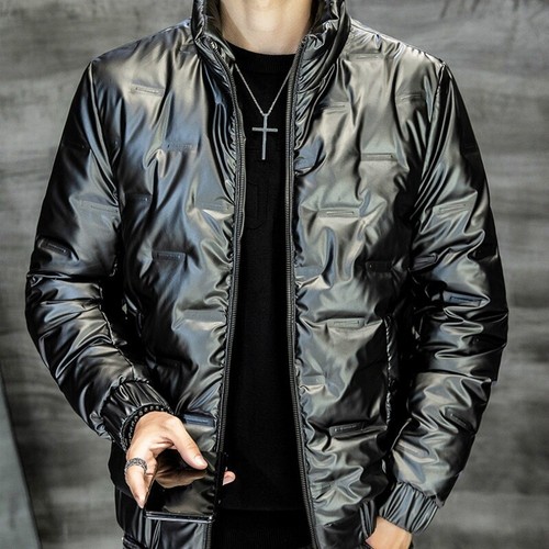 Men warm shiny - down, coat