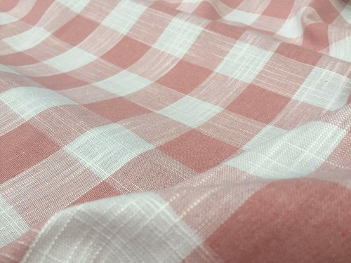 Gingham linen checked cotton - gingham,
