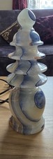 Marble Onyx Blue Lamp 9.5in