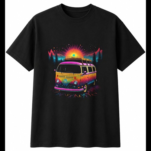 Double exposure camper van - double,