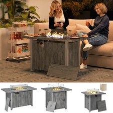 Propane Gas Fire Pit Table with Cover, Firepit