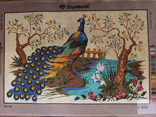 Printed needlepoint tapestry - needlepoint,