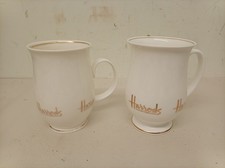 2 x Fine Bone China Harrods