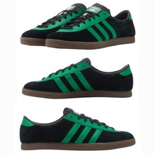 adidas Originals Men's London Trainers Black / Green Size UK 9  IE0826
