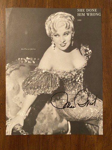 Mae west signed autographed - mae,