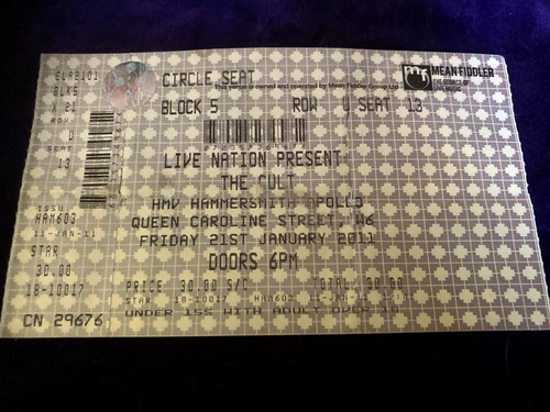 The cult london hammersmith - -, london,
