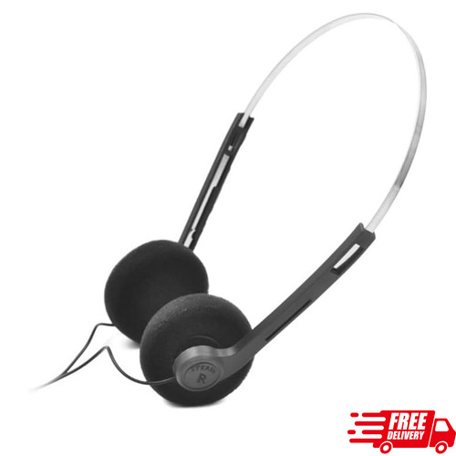 Black retro over ear - black,