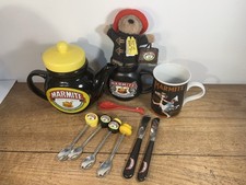 Vintage Marmite Tea Set • Teapot, Mugs, Spoons, Knifes And Paddington Bear