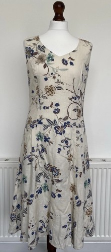 Laura ashley linen floral midi - linen,