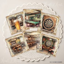 Vintage Pub Card Toppers