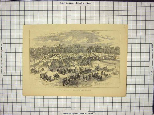 Original old antique print - original,