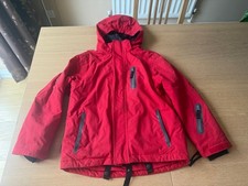 Tog 24 ski winter jacket kids boys girls age 9-10 red snowskirt warm Recco Tab