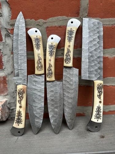 Hand forged damascus steel - hand,