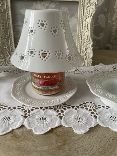 Yankee candle white hearts - candle,