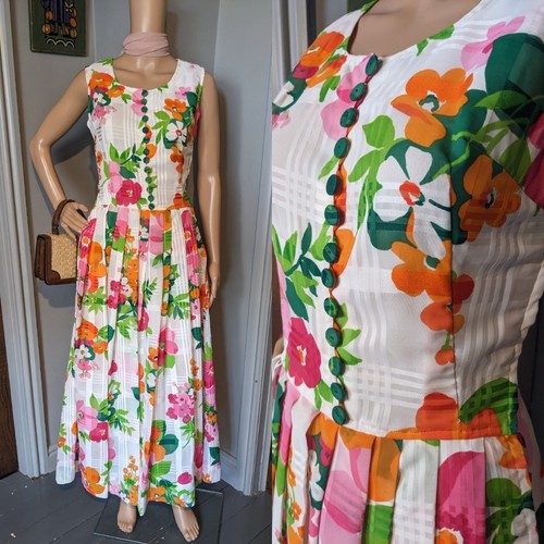 Vintage 60s 70s pink orange - vintage,