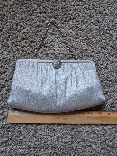 Vintage 1960s ande - silver, lame