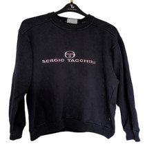 Sergio Tacchini Embroidered Spellout Sweater Jumper Black - M