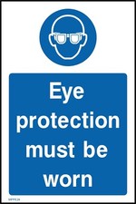 Eye protection must worn - eye,