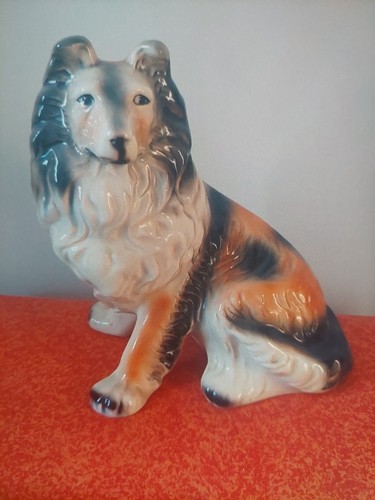 Vintage large dog ornament - vintage,