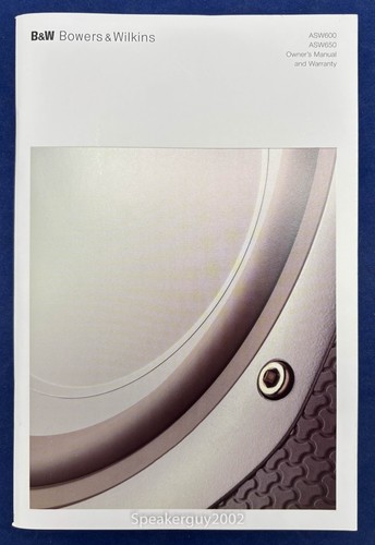 Original bowers wilkins - &,