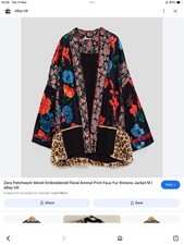 Zara Velvet Jacket Patchwork