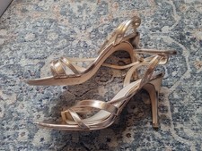 Rose gold faith strappy - gold,