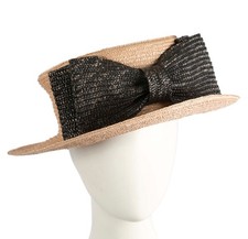 Straw vintage ladies boater