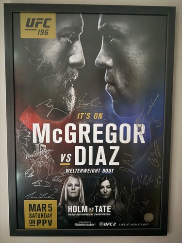 Ufc 196 event signed - ufc,