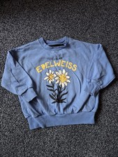 Mini Rodini Scandi Edelweiss Flowers Sweatshirt Jumper  92 98 18 Months 2 3 Year