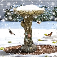 Versatile Concrete Birdbath