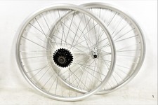26" SILVER MTB BIKE WHEELS 559