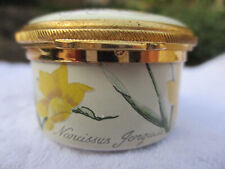 TOYE KENNING AND SPENCER TKS ENAMEL PIL BOX DAFFODILS MARCH