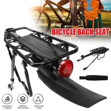 50kg Max Alloy Rear Bicycle Pannier Rack Carrier Bag Luggage Cycle Mountain Bike