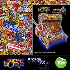 Stickerbomb arcade machine - stickerbomb,