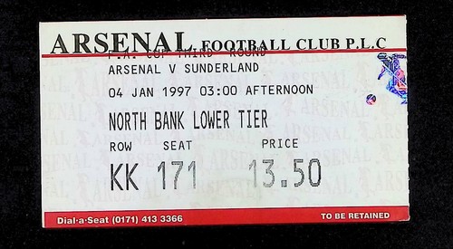Arsenal sunderland 1996 - arsenal, 1996-1997