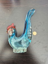Kitsch Glass Rooster Ornament