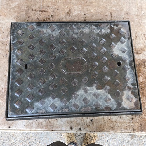 Galvanised manhole cover - galvanised, &