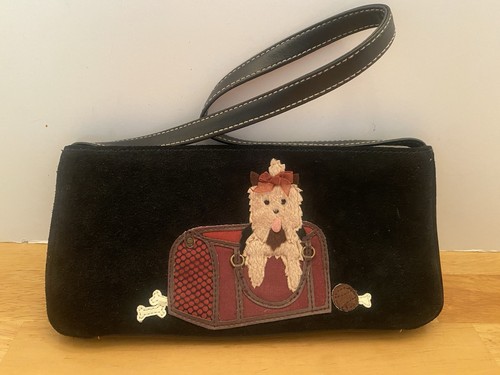 Small black suede - small, handbag