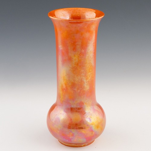 Ruskin pottery orange lustre - ruskin,