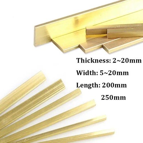 Brass flat bar thicknesses - bar, 2mm