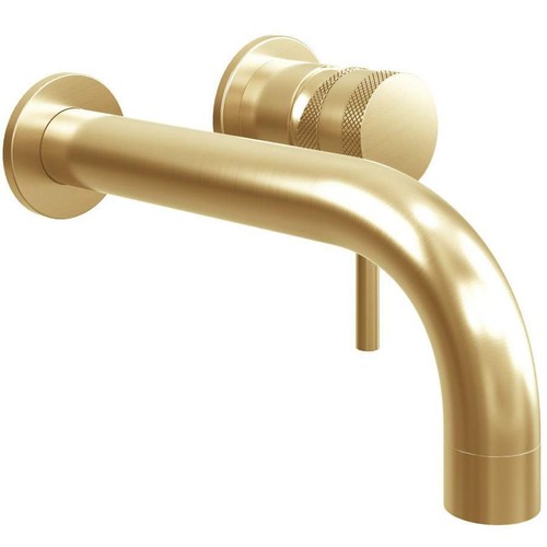 Brushed brass basin mixer - brushed,
