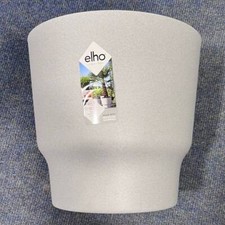 Elho Greenville Round 30cm Pot - Living Concrete - No Base