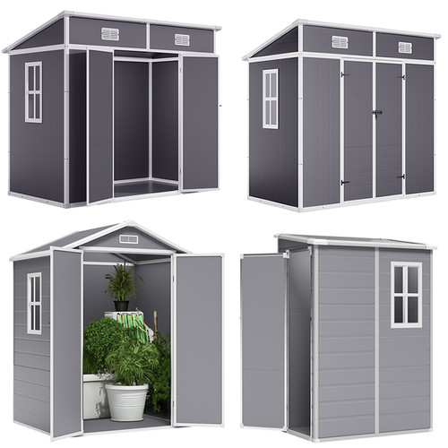 Outdoor garden plastic shed - plastic,