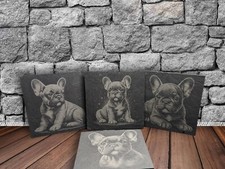French Bulldog Slate Coaster