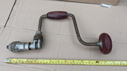 Vintage ratchet hand drill - hand,