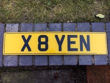 cherished number plates “X 8