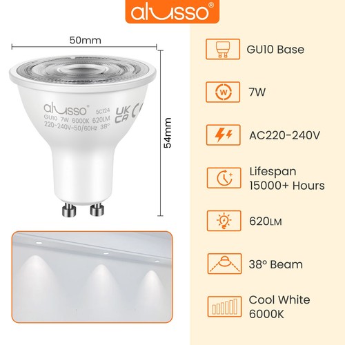Gu10 led bulbs 5w - led, 7w