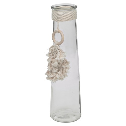 32cm boho vase with macrame - 32cm,