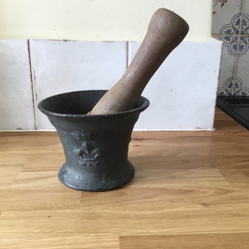 Antique bronze mortar - bronze, with