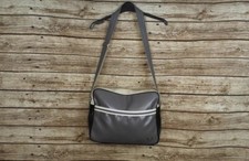 Fred Perry Retro Vintage Classic Shoulder Messenger Flight Laptop Bag Grey